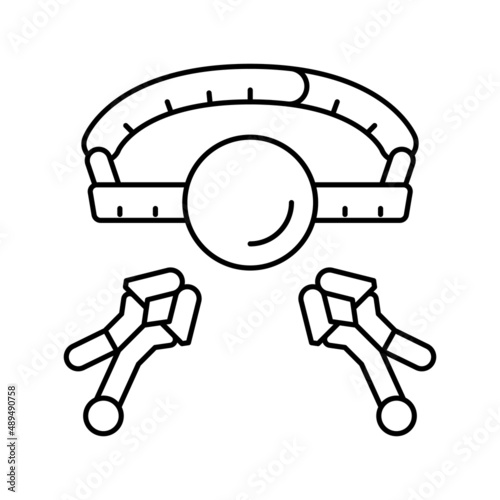 bdsm sex toy line icon vector illustration