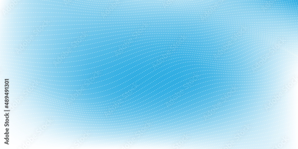 Abstract Modern Background with Halftone Wave Motion Element and White Blue White Gradient Color Abstract Modern Background with Halftone Wave Motion Element and White Blue White Gradient Color