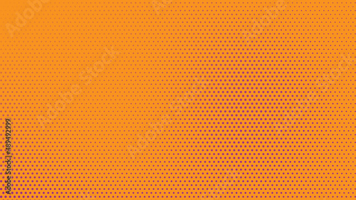 Abstract Modern Background with Halftone Element with Red Orange Color