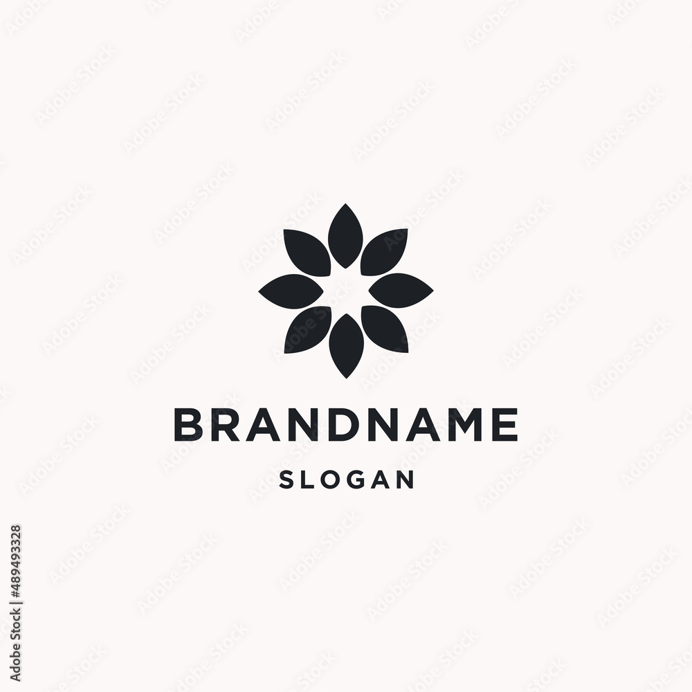 Fototapeta premium Flower logo icon design template