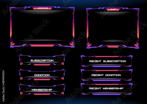Twitch streaming Overlay, Stream Overlay