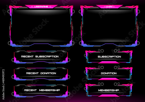 Twitch streaming Overlay, Stream Overlay