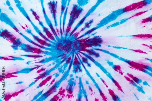 spiral tie dye blue and purple color, modern background.