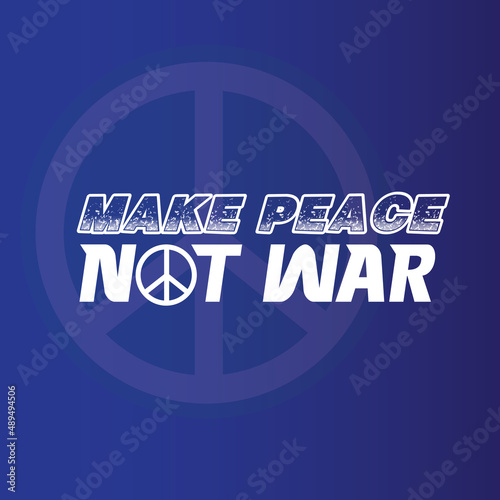 Make PEACE not war illustration Free Vector