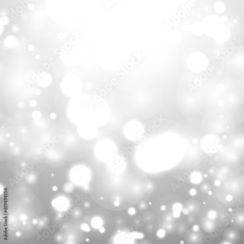 bokeh silver grey background snowflake snow shine
