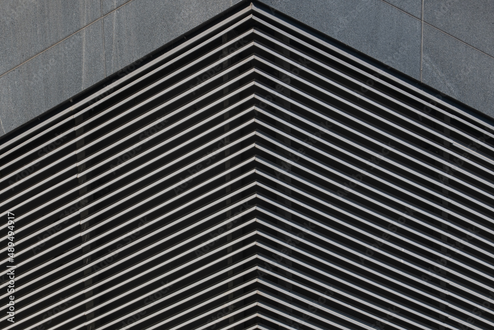 Obraz premium Marble installed on the exterior wall of the building