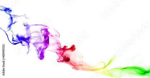 Colorful abstract rainbow smoke.  