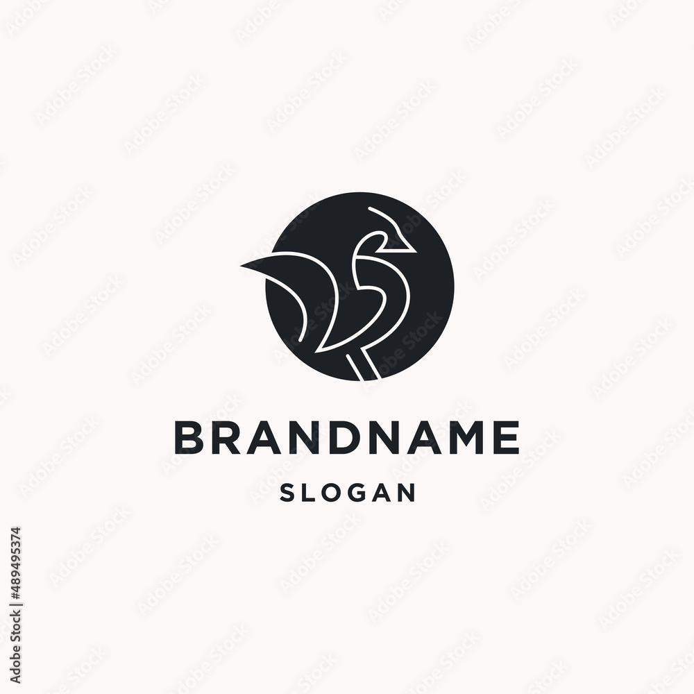 Obraz premium Bird logo icon design template