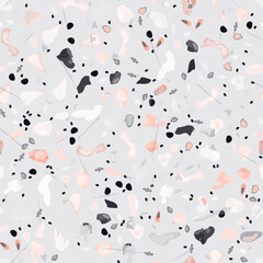 Papier peint photo Pastel patrons Terrazzo pastel motif sol vénitien  © Сашка Шаргаева