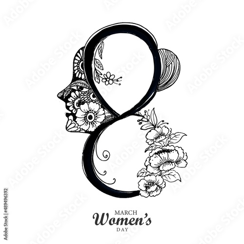 .Beautiful happy womens day card background