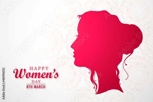 Happy women's day celebrations concept card design