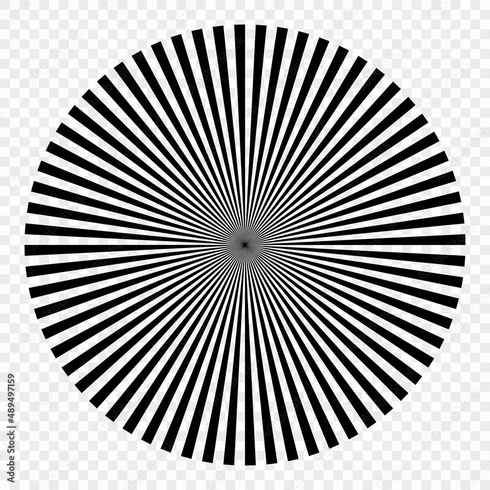 Siemens star. Eye test chart. visual acuity. Stock Vector Adobe Stock