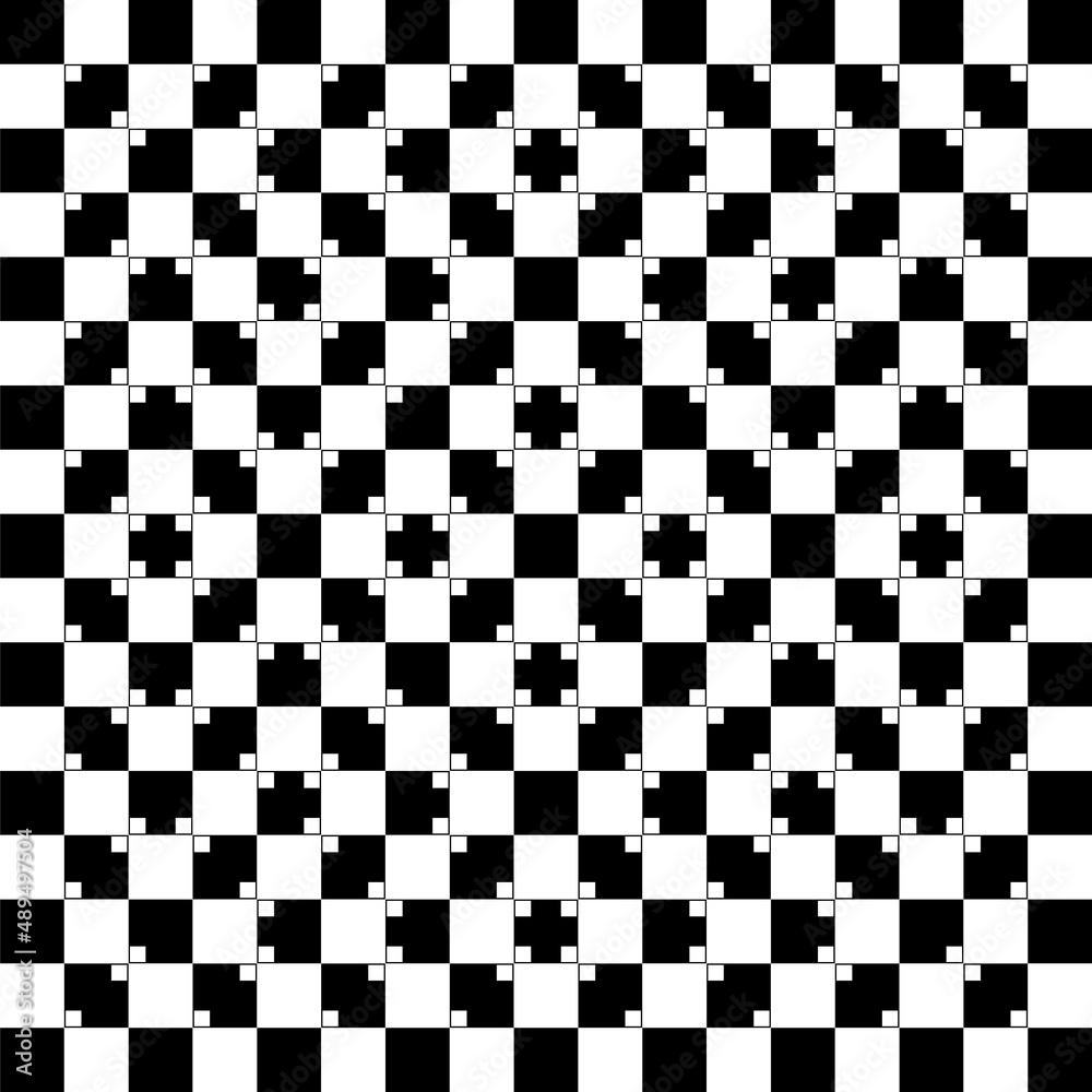 Fototapeta premium Square illusion, Geometric optical illusion pattern.
