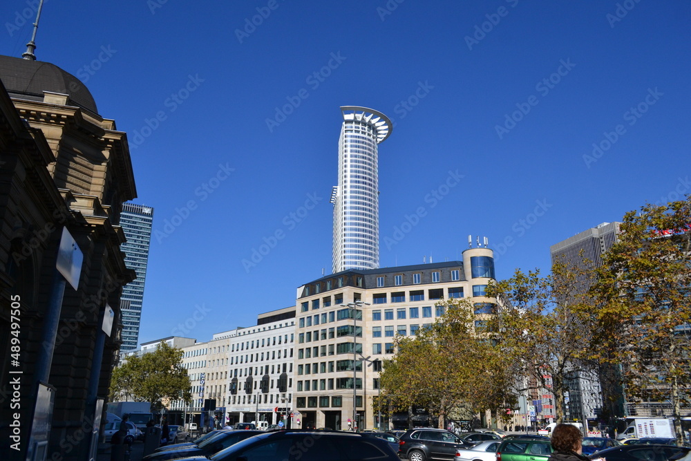 Obraz premium Germany, Frankfurt city, central, building, tower, 