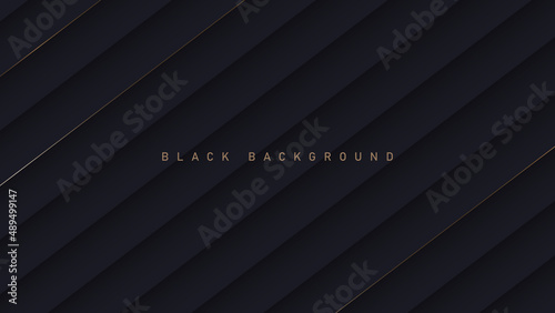 Black luxury background with shadow elements,