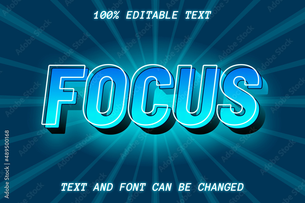 Focus Editable Text Effect modern Style
