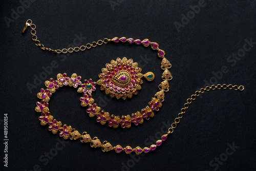 gold necklace
