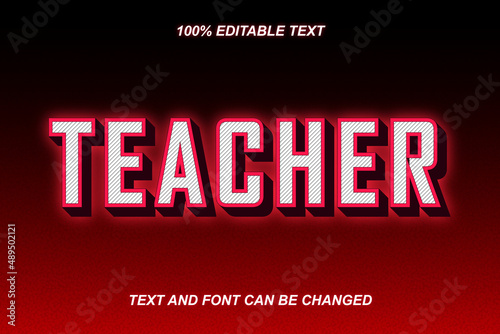 Teacher Editable Text Effect Modern Style