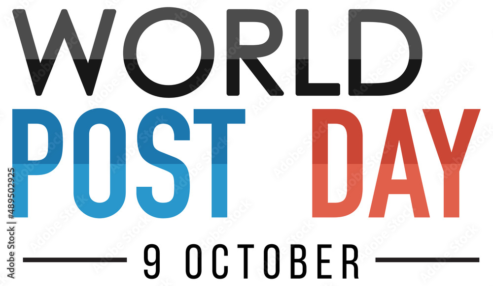 World Post Day on 9 October banner World Post Day on 9 October banner