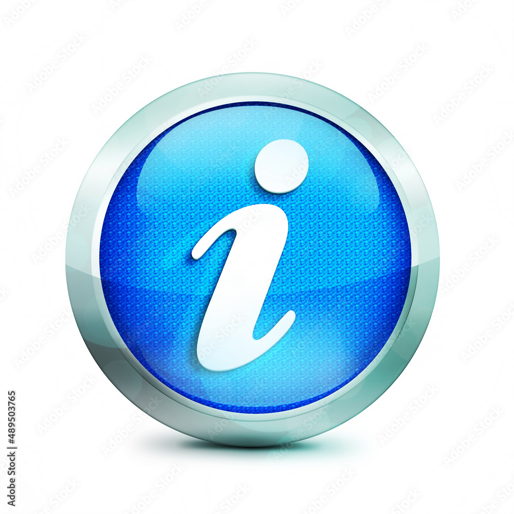 Info icon glossy blue button Info icon glossy blue button