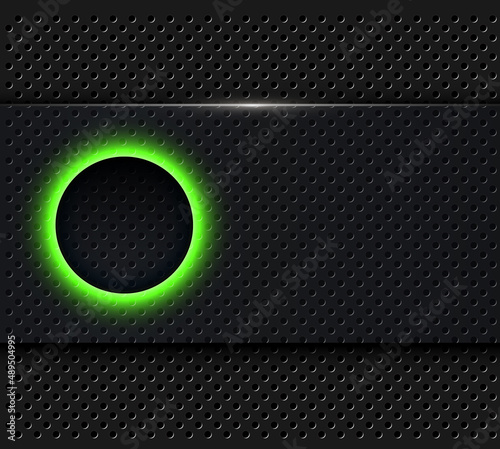 Black background with glowi...