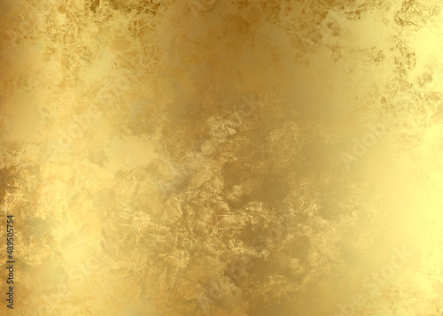 Golden Abstract decorative paper texture background for artwork - Illustration