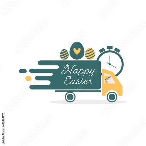 Photography Happy Easter delivery icon.