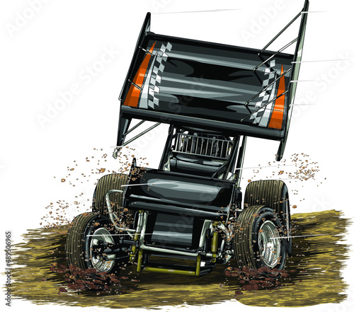 dirt race isolated on white background for poster, t-shirt print, business element, social media content, blog, sticker, vlog, and card. vector illustration.