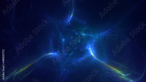 Wallpaper Mural 3D rendering abstract colorful fractal light background Torontodigital.ca