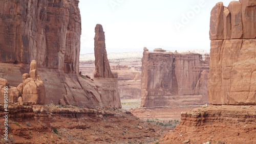 Sandstone rock formations in the Arches National Park near Moab, Utah. © Christopher