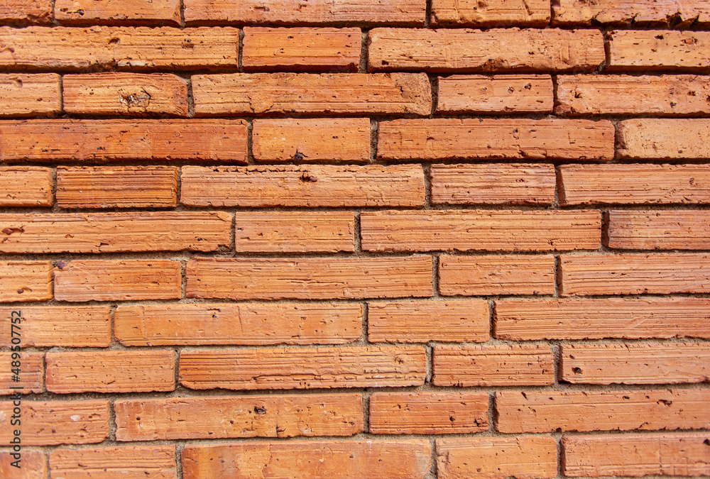Obraz premium Old red brick wall background