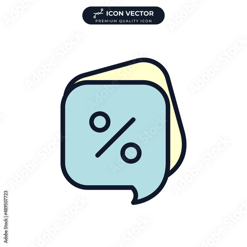 discount icon symbol template for graphic and web design collection logo vector illustration