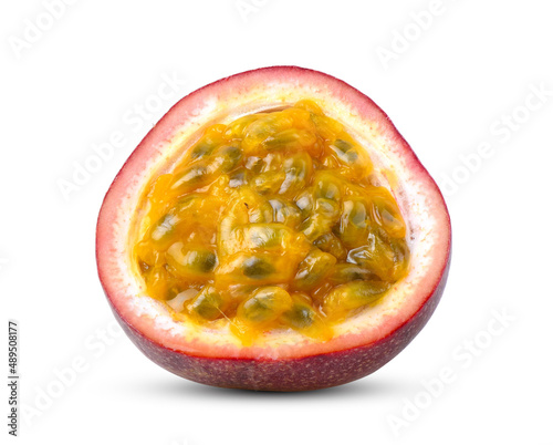 Passion fruit isolated on the white