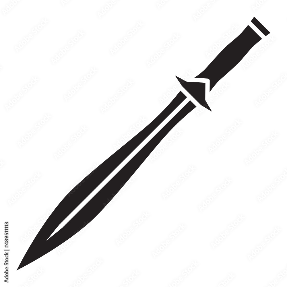 Iluustration of Warrior Sword design icon Iluustration of Warrior Sword design icon