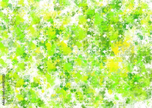 Green abstract background with paint splash