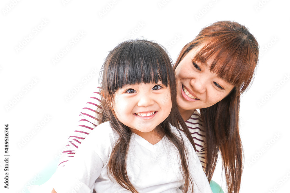笑顔のお母さんと子供 笑顔のお母さんと子供