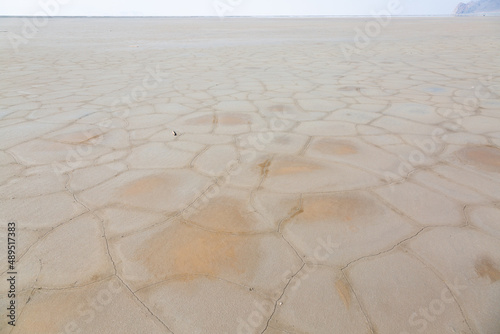 Urmia salt lake in iran dry photo