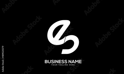 Alphabet ES or SE construction property design vector logo template