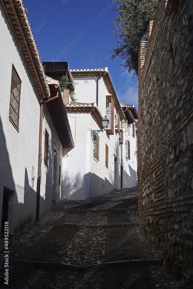 Old district Albaicin in Granada, Spain
