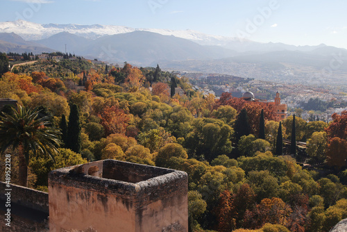 Alhambra castle in Granada, Andalucia, Spain	