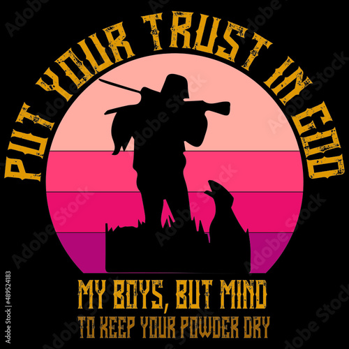 hunthing t shirt design