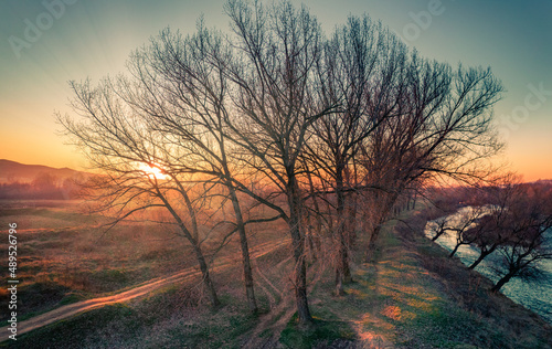 sunrise in the morning