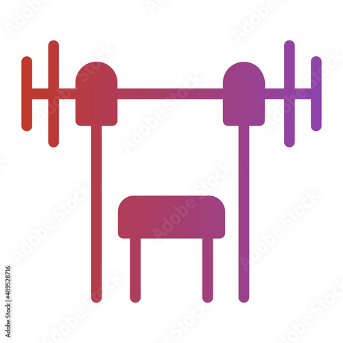 bench press gradient icon