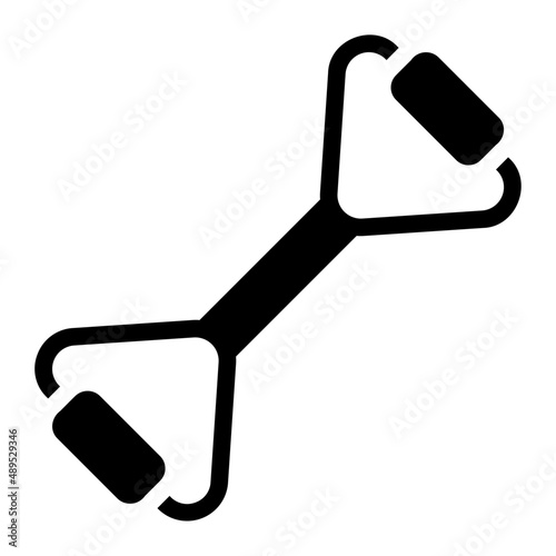 chest expander glyph icon