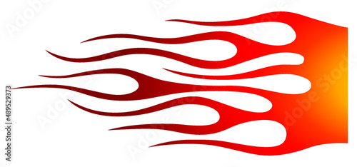 Vector fire flame hot rod fire tribal flames graphic