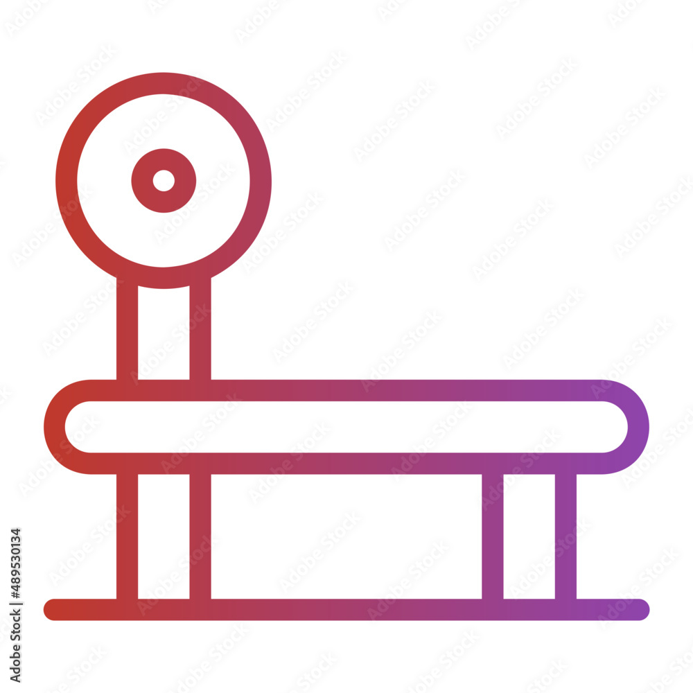 bench press line icon