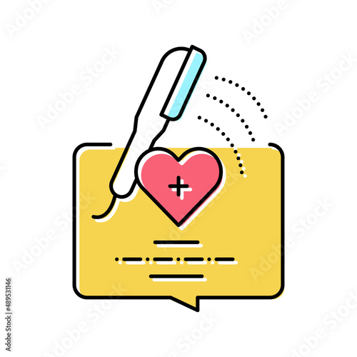 bathing homecare service color icon vector illustration