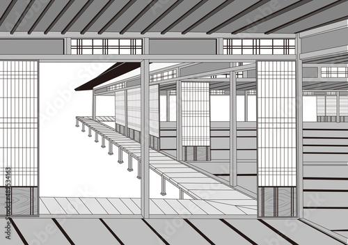 浮世絵　和室　その4