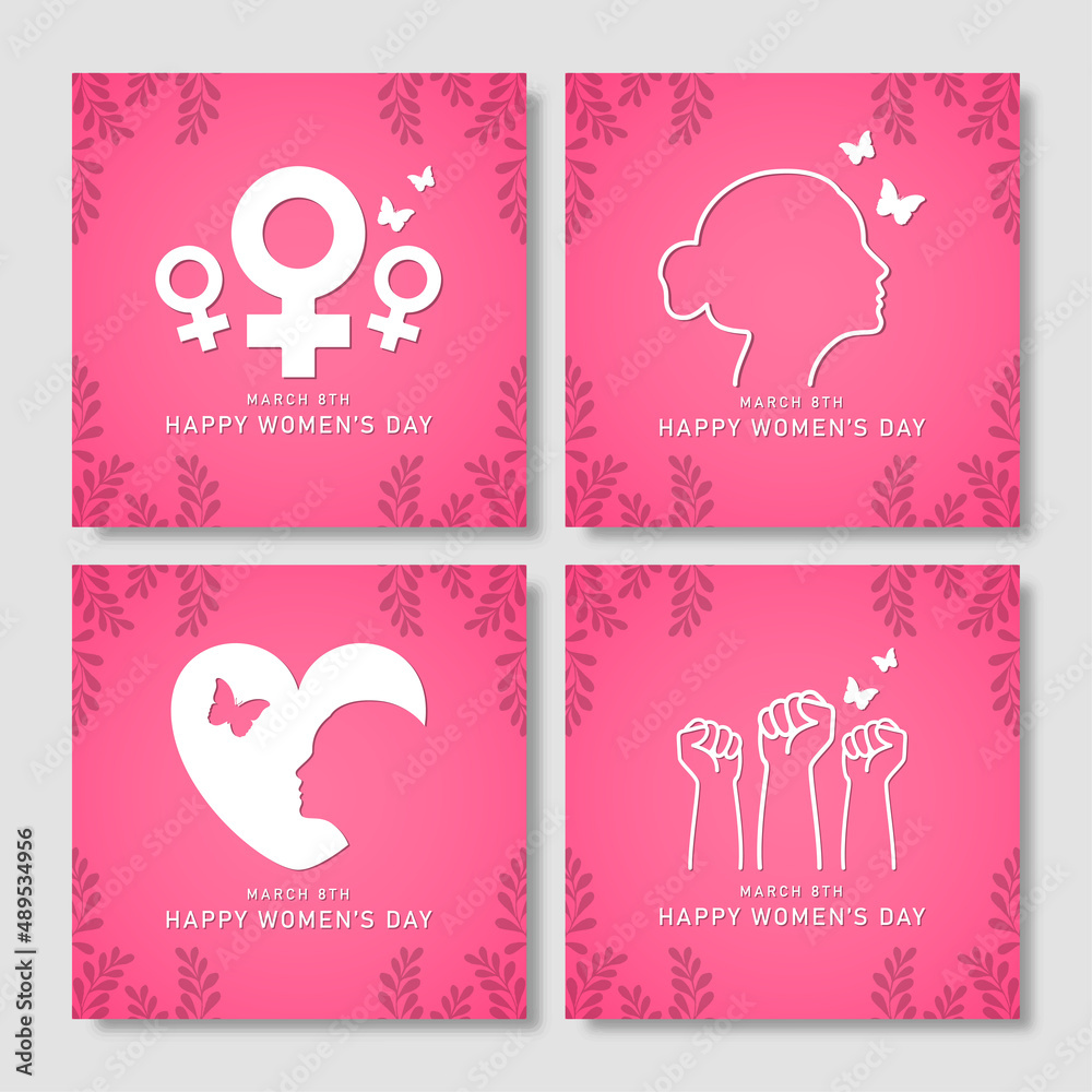 International women day background design International women day background design