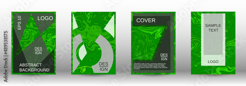 Modern covers. A set of modern covers. Abstract marble pattern.